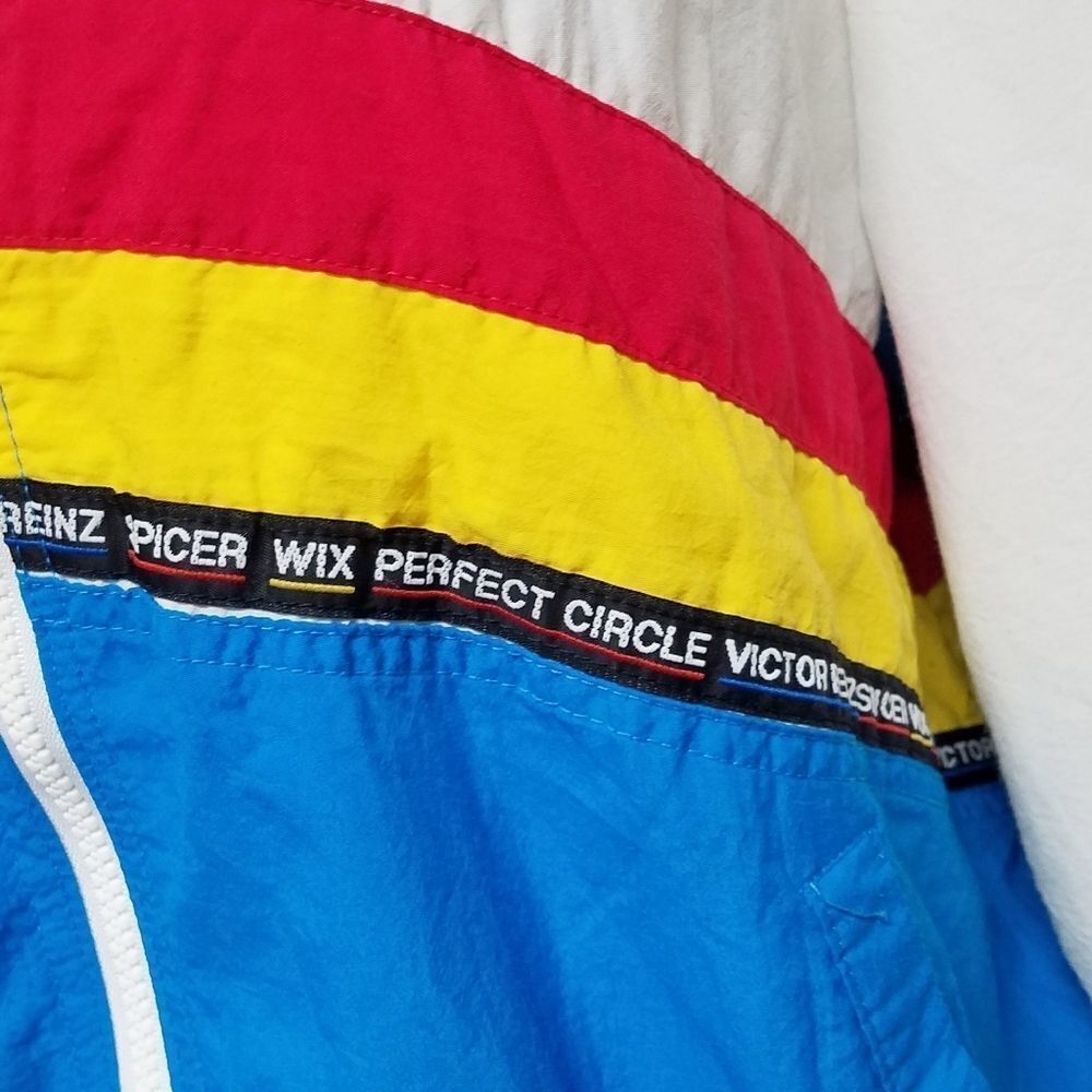 RARE Vintage 80s Swingstar Dodge Motorsports Dana Racing Colorblock Windbreaker - Picture 7 of 16